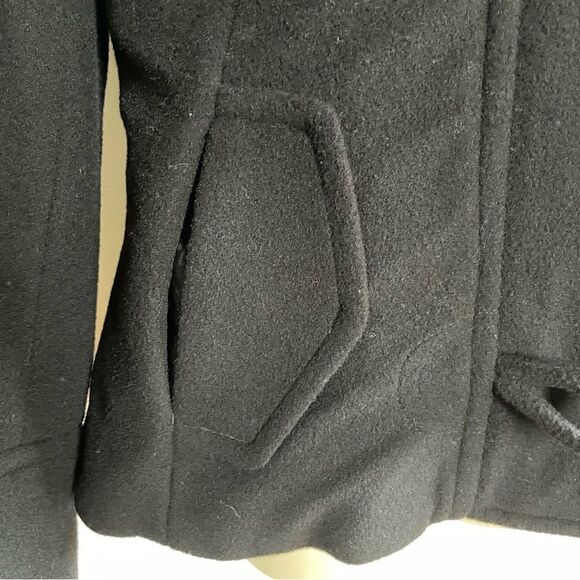 Esprit ~ Black Wool Blend Jacket ~ Toggle button closure ~ size Medium - Picture 4 of 12